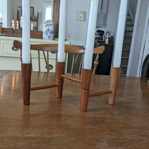 Vintage Mid Century Modern Wood Articulating Candlestick Holder